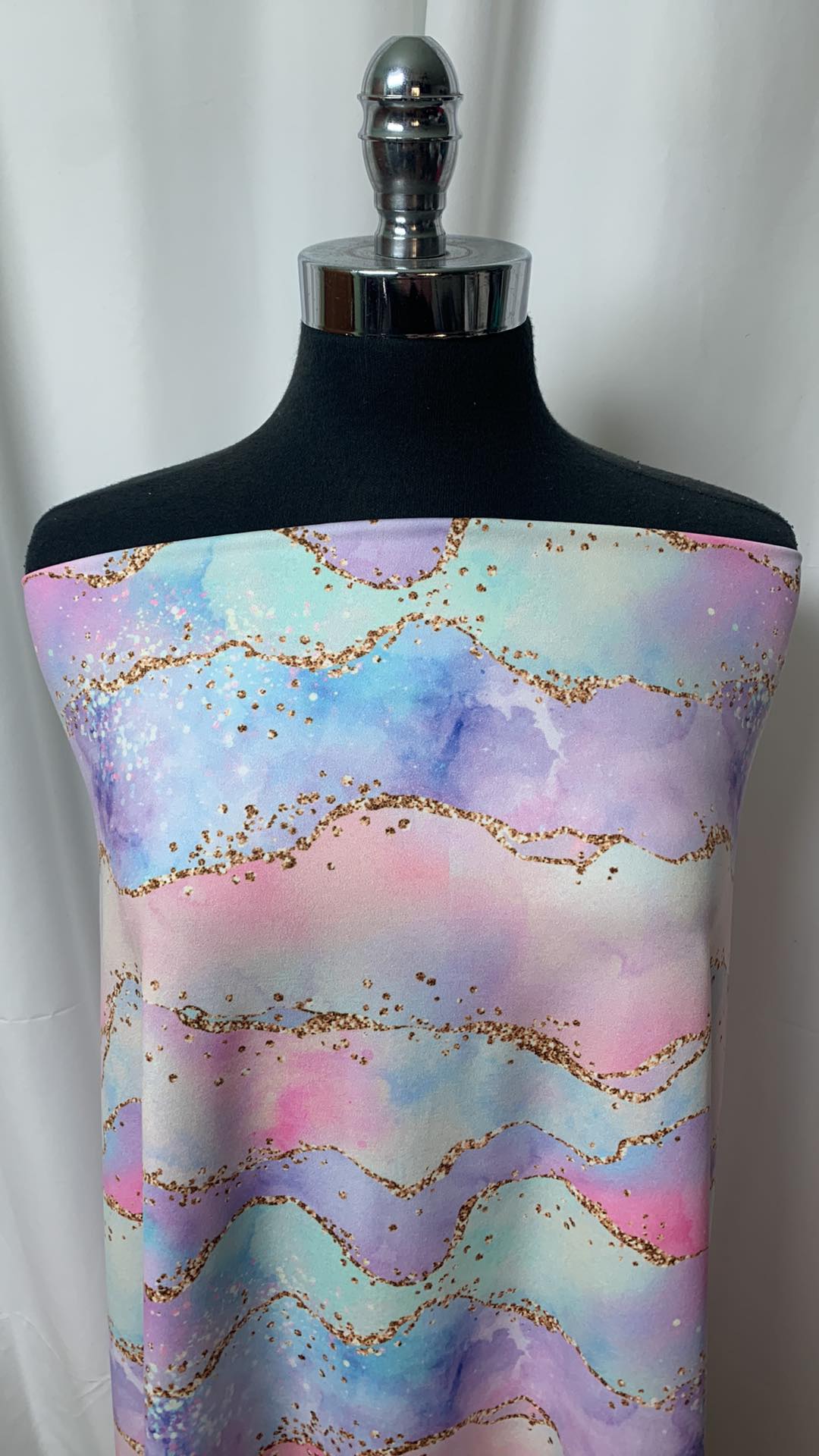 Pastel Geode - Peached Performance - 2 Yard Cut