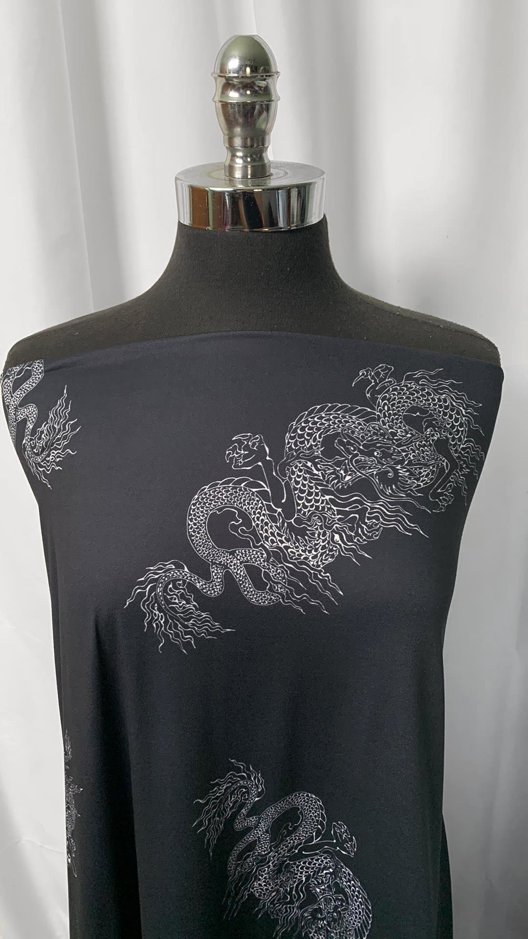 Dragons - Double Brushed Poly Spandex - 2 Yard Cut