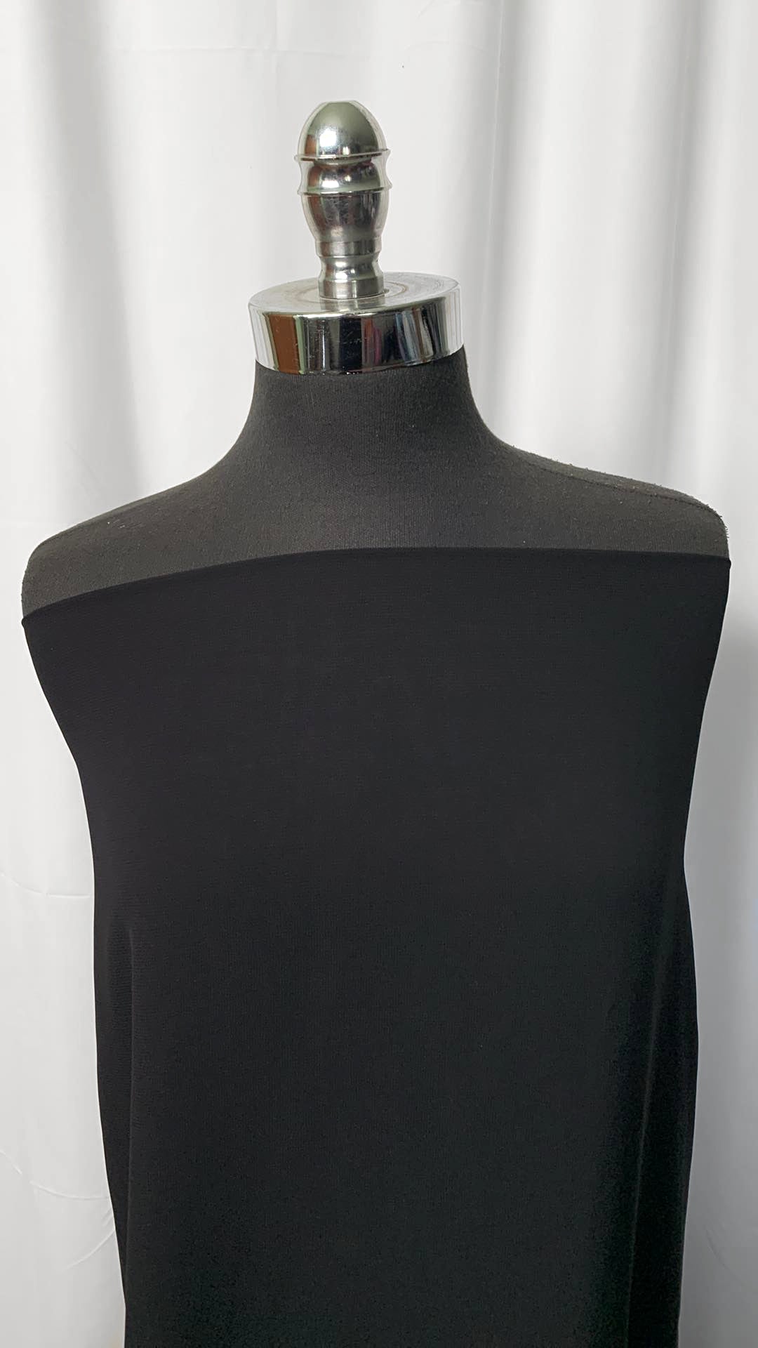 Solid Black - Chiffon Woven - 2 Yard Cut