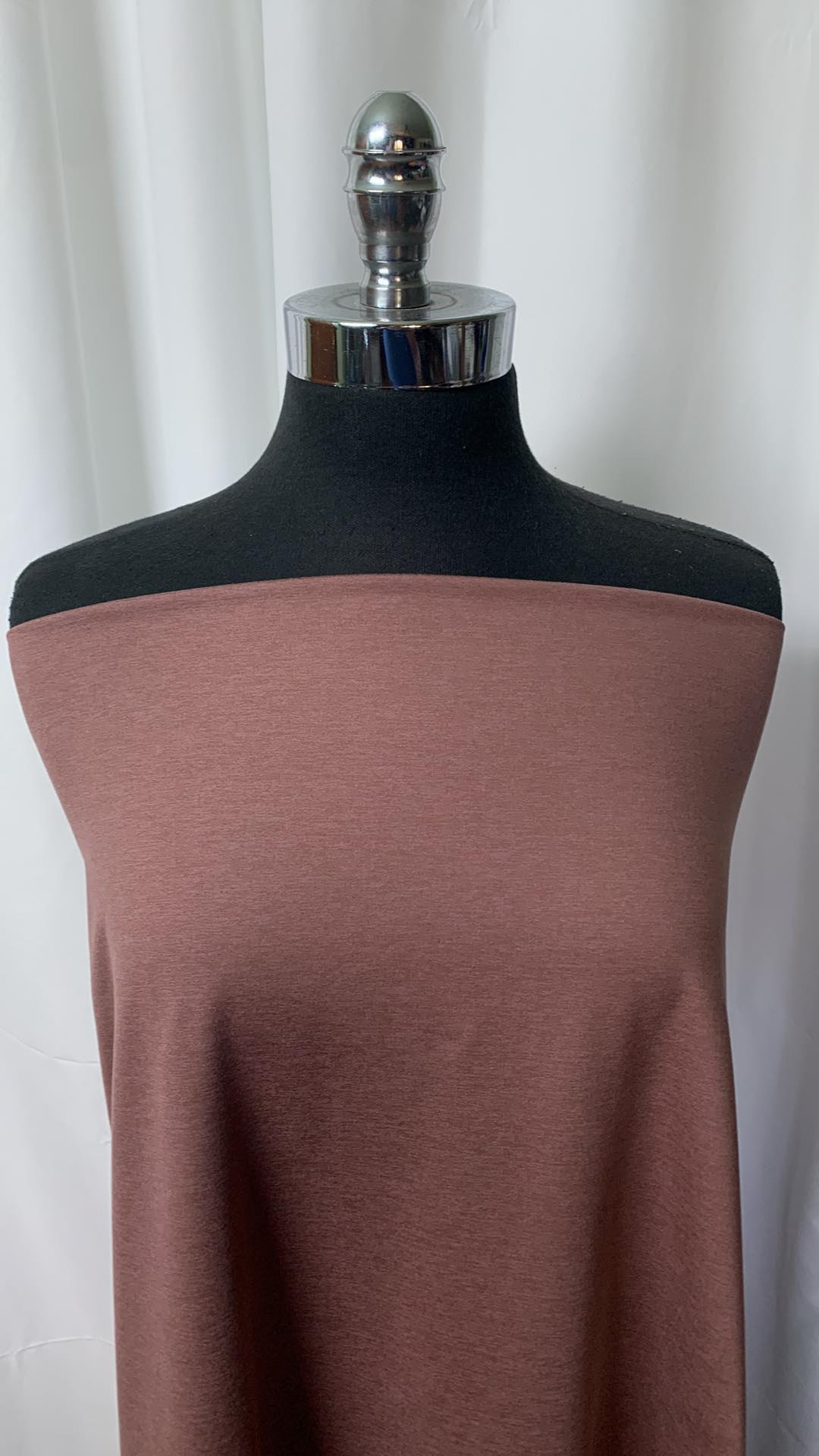 Chocolate/Mauve - Peached Performance - By the 1/2 Yard