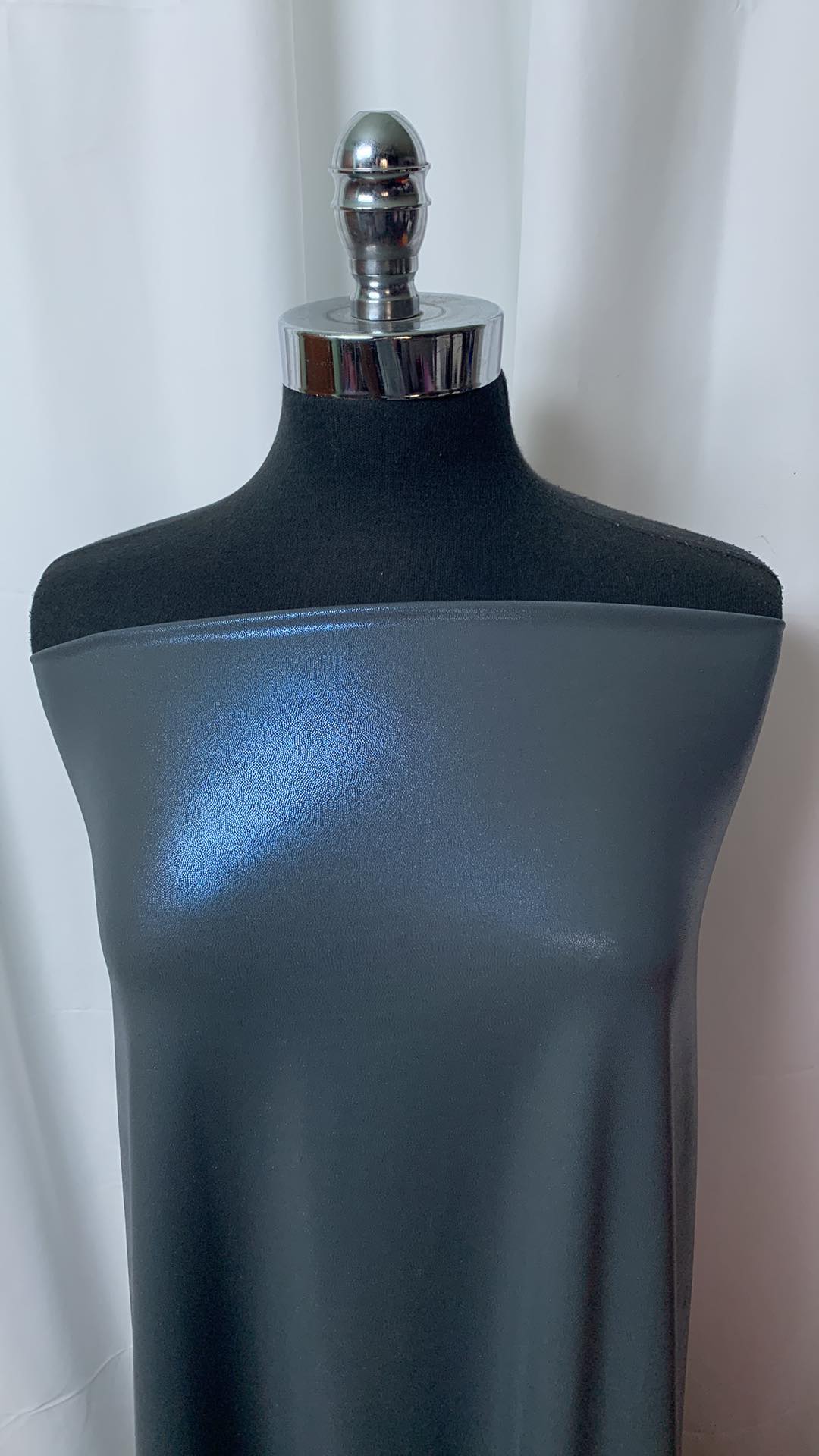 Charcoal/Blue Foil - Performance - 2 Yard Cut