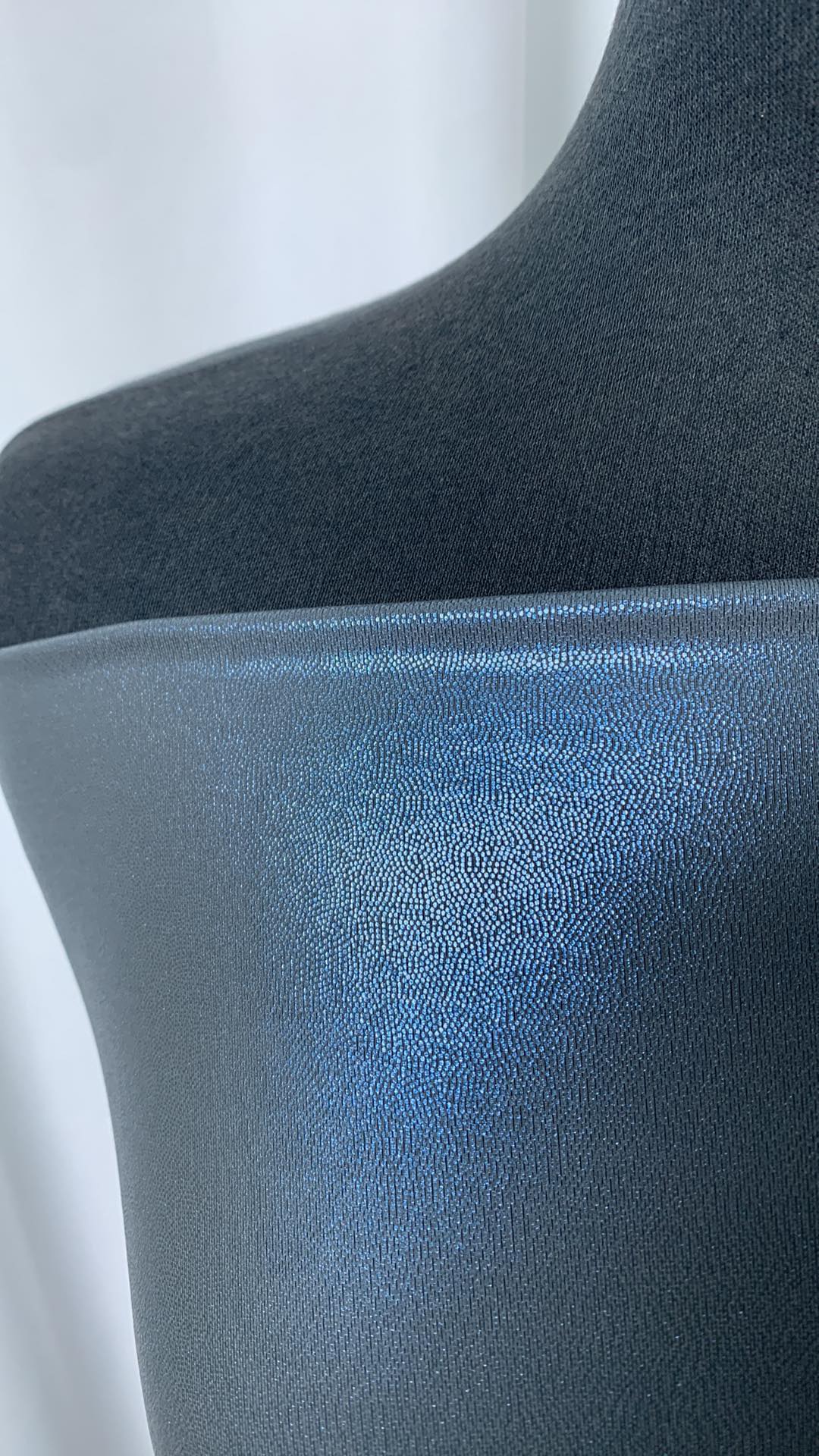 Charcoal/Blue Foil - Performance - 2 Yard Cut