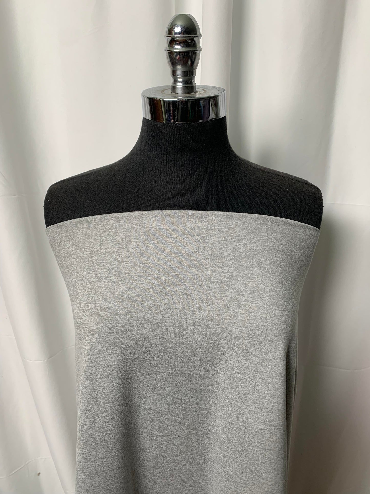 Heather Grey Peached Performance - By the 1/2 Yard