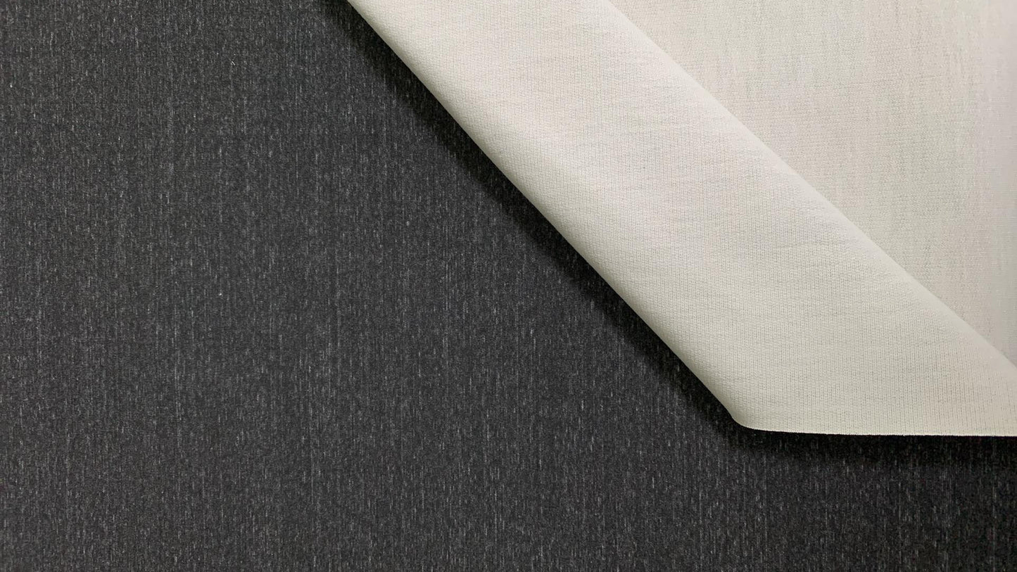 Charcoal - Ponte French Terry - By the Yard