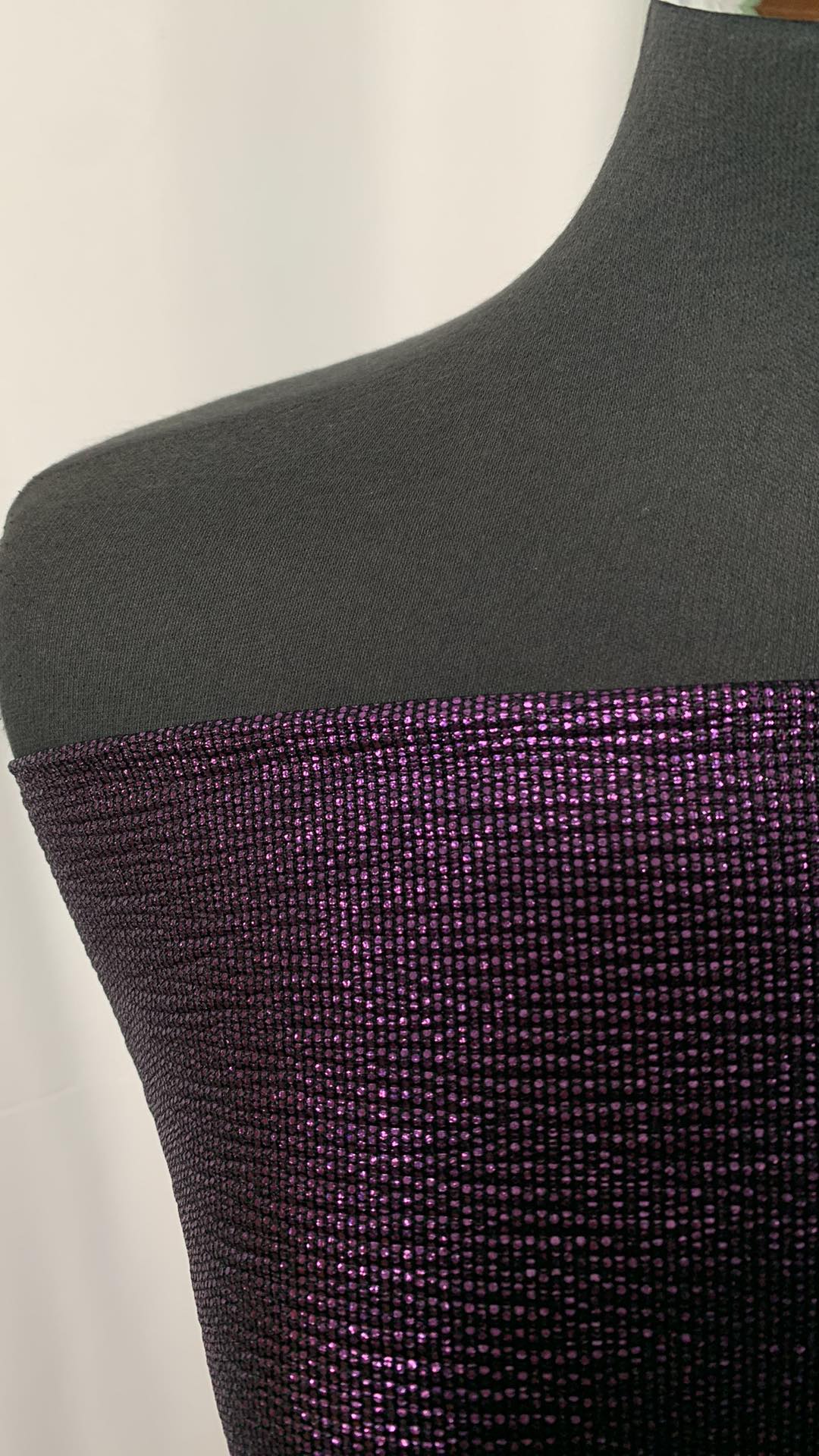 Purple Foil - Poly/Spandex - By the yard