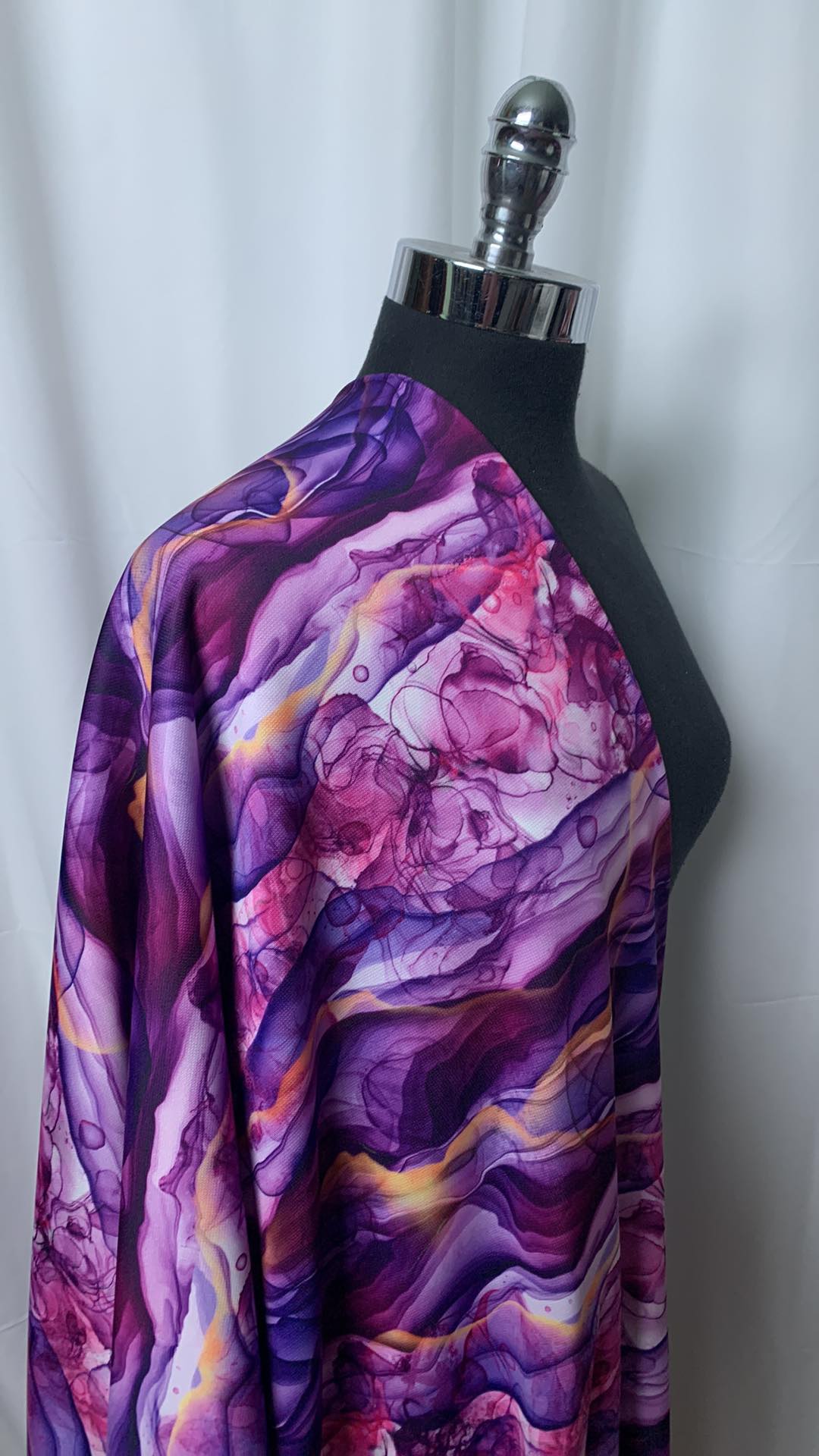 Purple Geode - Sport Fleece - 2 Yard Cut