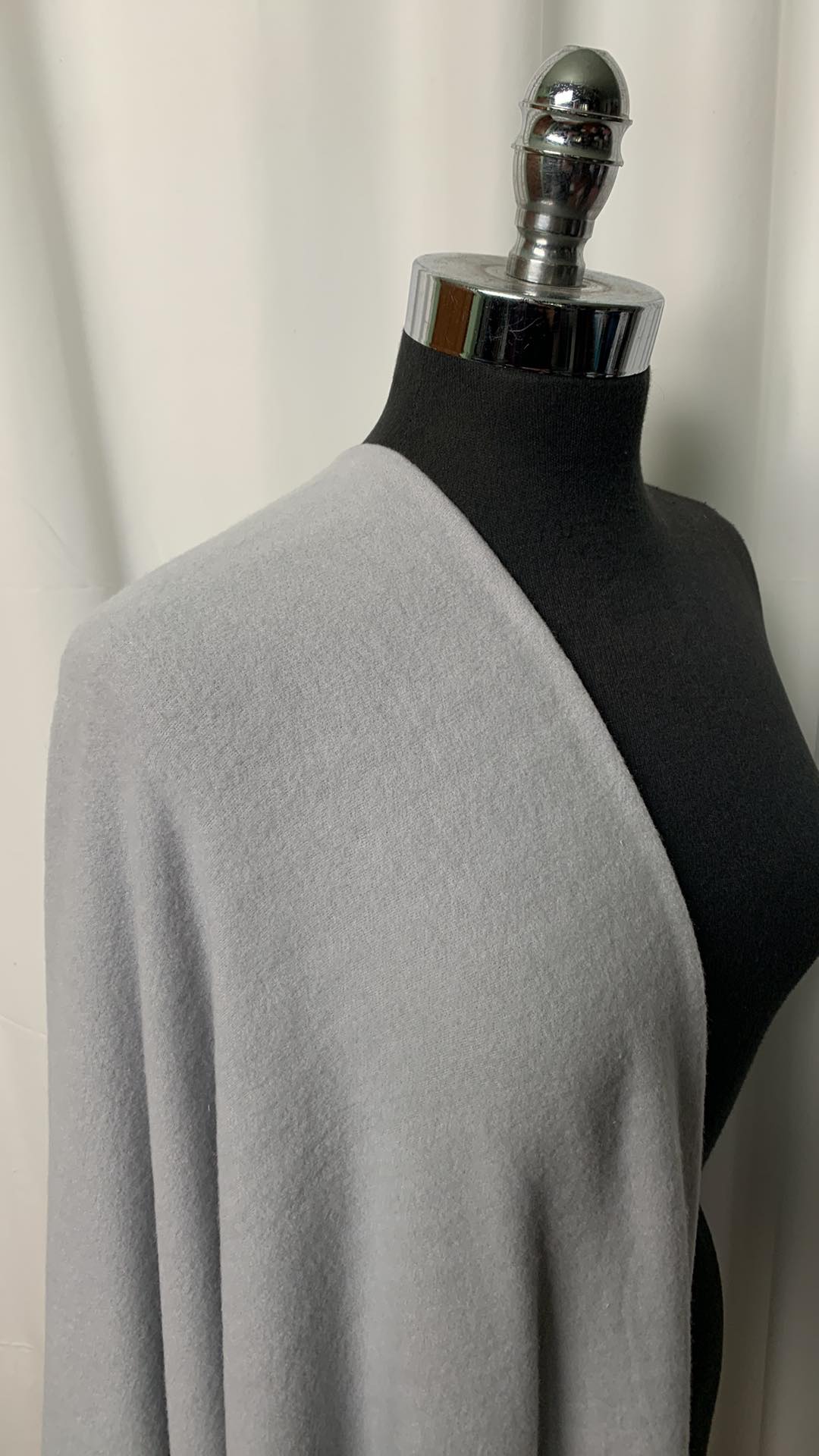 Silver - Cozy Brushed Face French Terry - By the yard