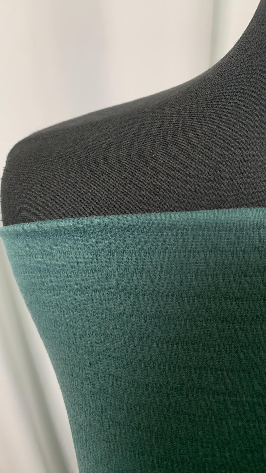 Solid Teal - Shirred Jersey - By the yard