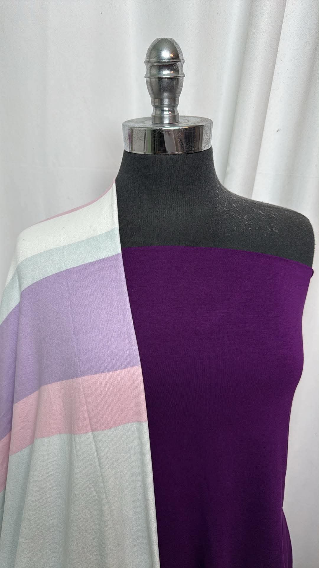 PURPLE/STRIPE BUNDLE : 2YD Purple R/S & 1.5YD Stripe Oakley SK : A31035
