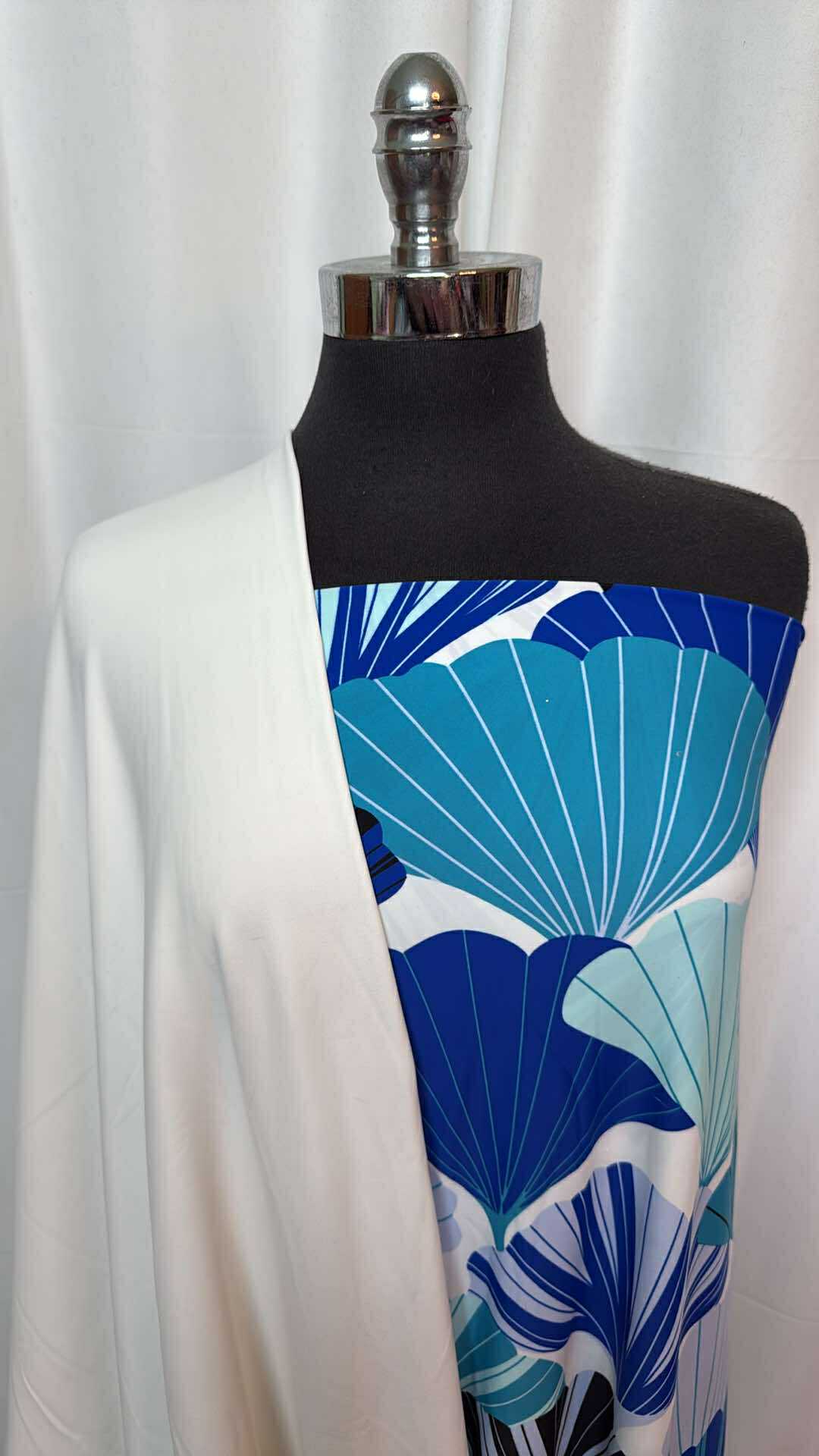 IVORY/BLUE SHELLS BUNDLE : 2YD Ivory PF FT & 2YD Blue Shells N/S : A27444