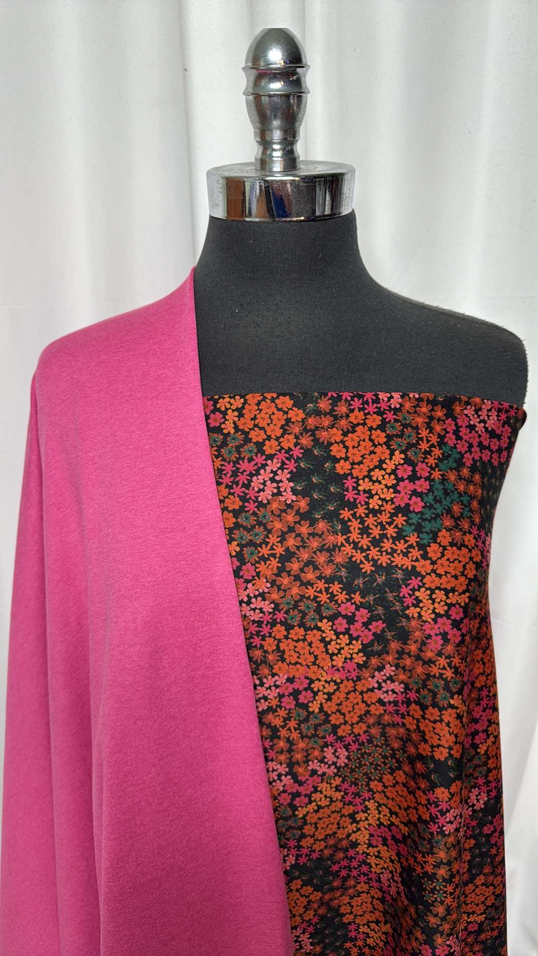 PINK/MINI FLORAL BUNDLE : 1.5YD Mini Floral Peached PF & 1+YD Pink Peached PF : A26881