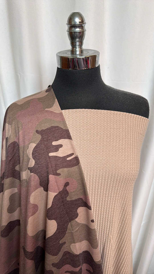 TAUPE WAFFLE/BROWN CAMO BUNDLE : 2YD Taupe Waffle & 2YD Brown Camo PRS FT : A28433