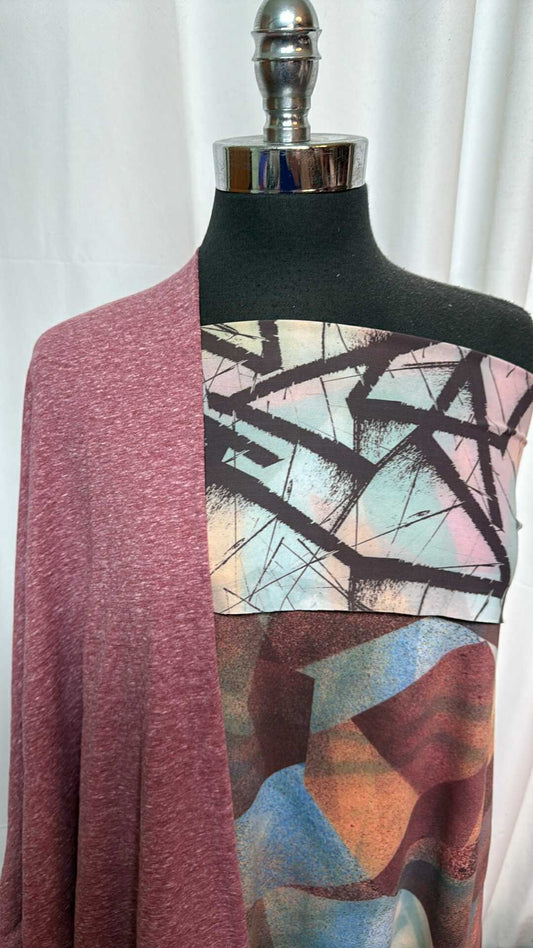 2-FACED/BERRY TRIBLEND BUNDLE : 2YD 2-Faced Yoga PF & 2YD Berry Triblend Jersey : A27728