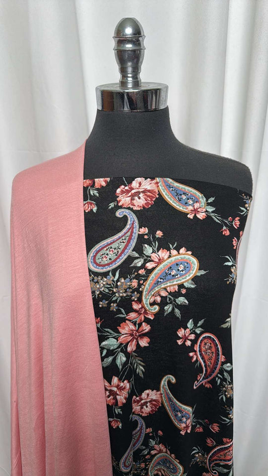 BLUSH/PAISLEY BUNDLE : 2YD Paisley R/S & 2YD Blush R/S : A26219