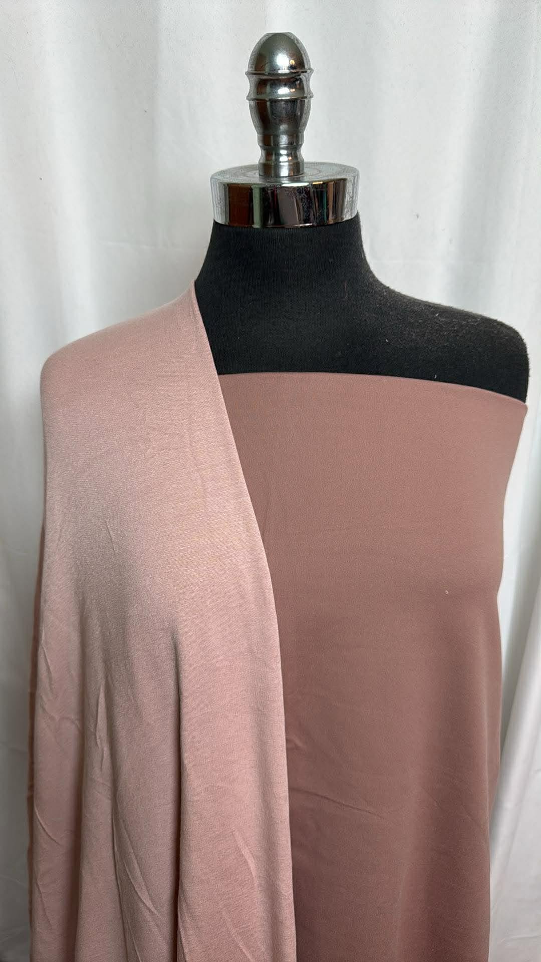 BLUSH/LIGHT MOCHA BUNDLE : 2YD Light Mocha Heavy Brushed PF & 3YD Blush Brushed Modal/Spandex FT : A30108
