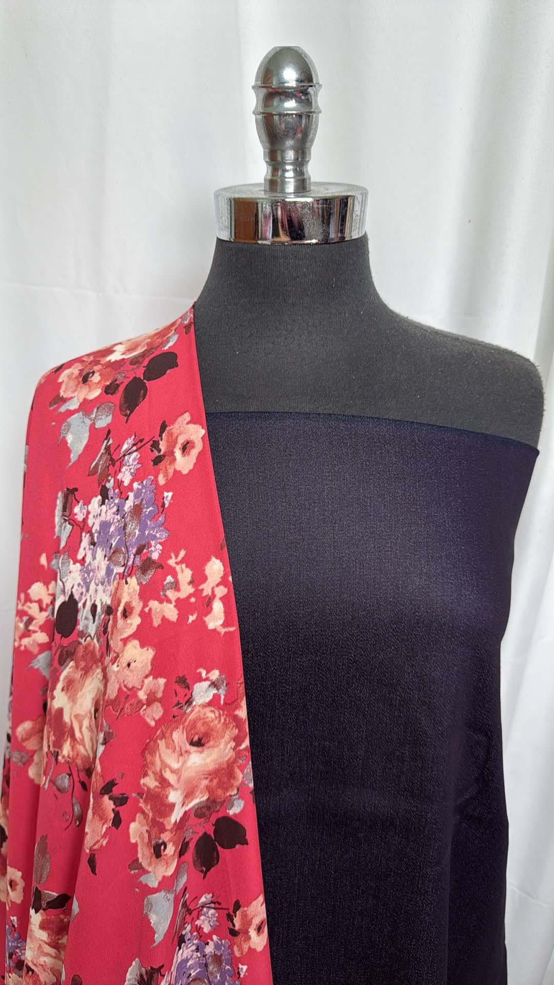 FLORAL/STRETCH DENIM BUNDLE : 2YD Stretch Denim & 2YD Floral PWD : A27389