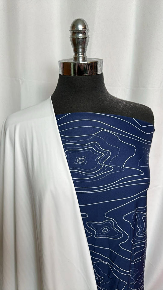 WHITE/NAVY TOPOGRAPHY BUNDLE : 2YD Navy Topography N/S Swim & 2YD White N/S Swim : A30005