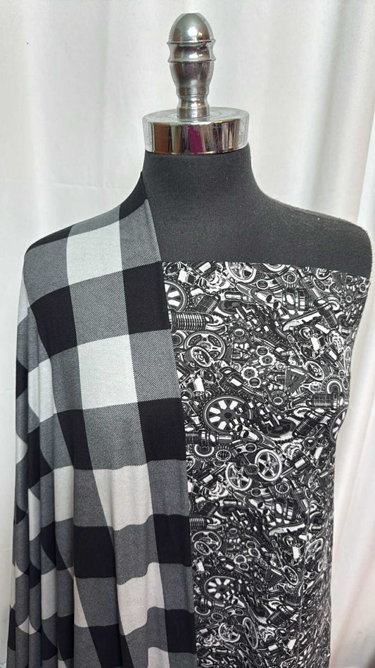 PLAID/MECHANICS BUNDLE : 2YD Mechanics DBP & 2YD Buffalo Plaid DBP : A27976