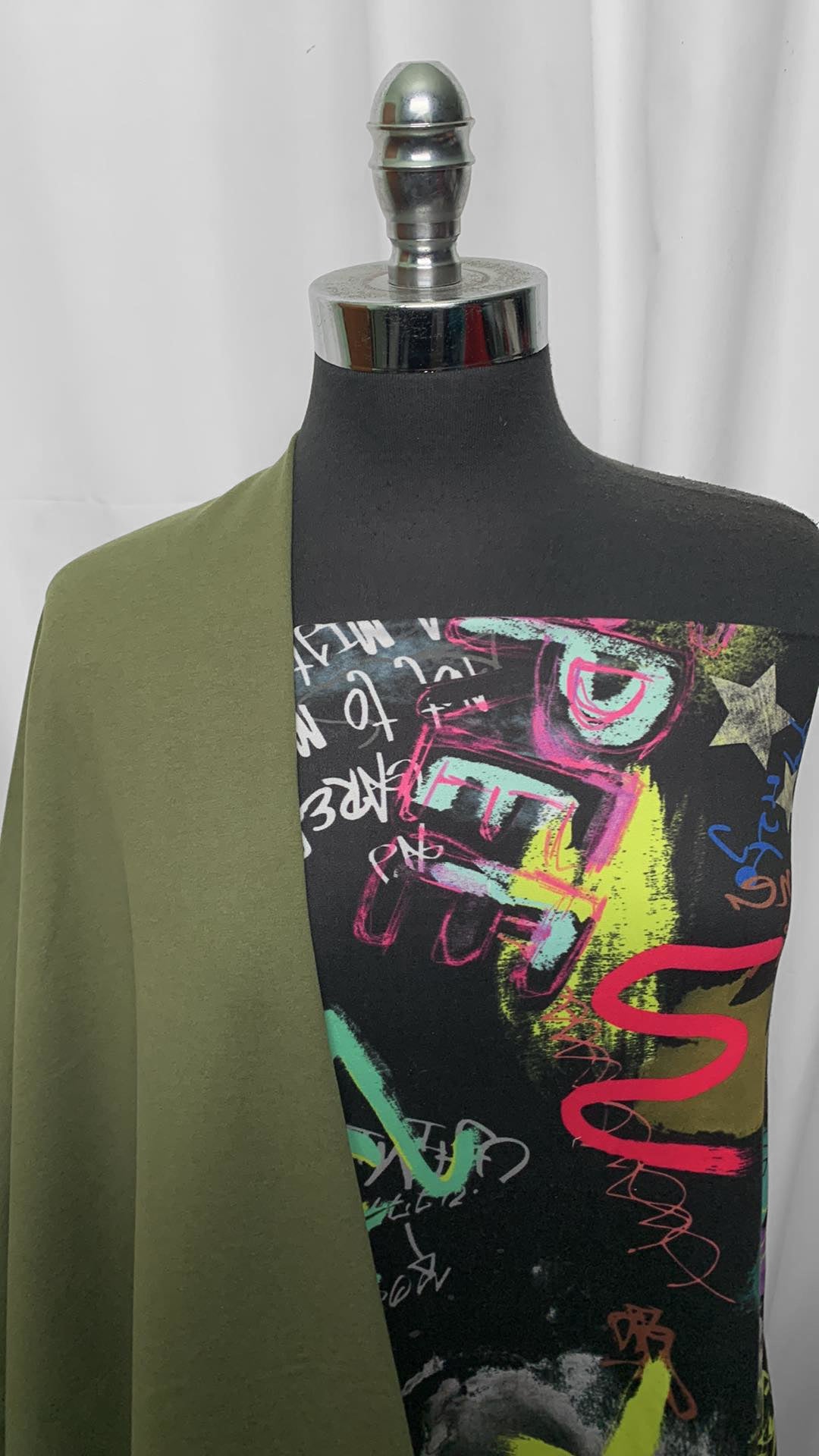 OLIVE/GRAFFITI BUNDLE : 2YD Graffiti DBP & 1+YD Olive Peached PF : A25473