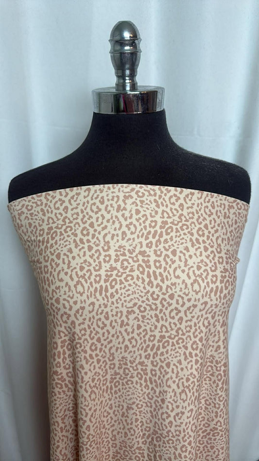 Light Leopard - Designer Nylon/Spandex Swim - 2 Yard Cut