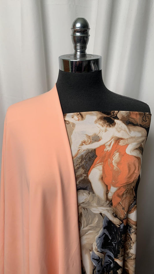 BLUSH/PAINTING BUNDLE : 1.5YD Painting ITY & 2YD Blush N/S : A1845