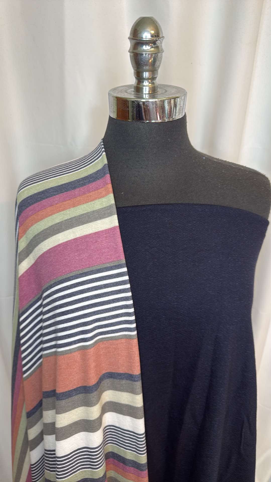 INDIGO/VARIED STRIPES BUNDLE : 2YD Indigo C/P FT & 2YD Variegated Stripe PRS FT : A26724