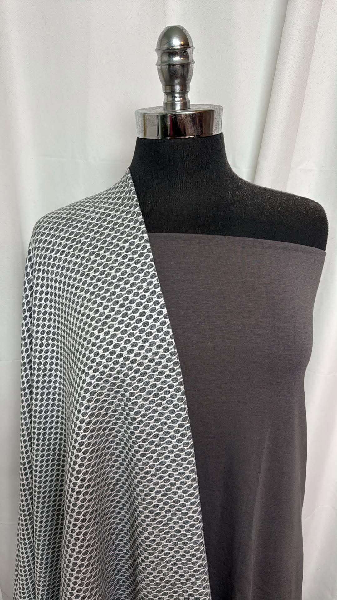 GREY/JACQUARD BUNDLE : 2YD Grey MVC & 2YD Heavy Jacquard PF : A30649