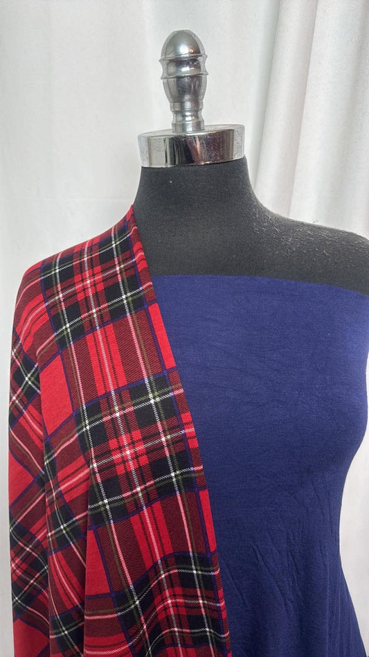 BLUE/PLAID BUNDLE : 2YD Blue R/S & 2YD Plaid PRS FT : A30907