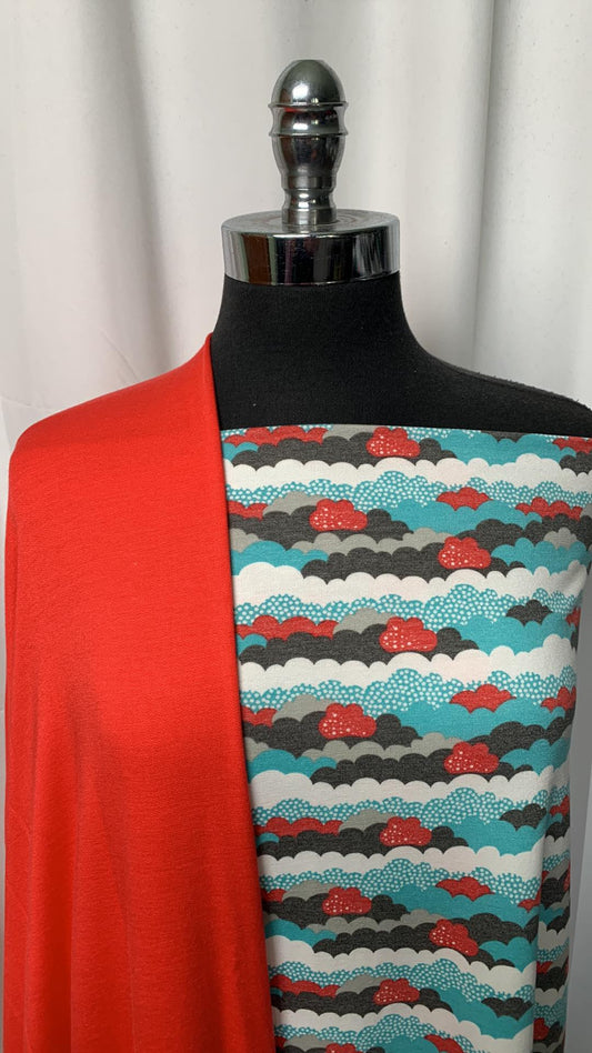 SOFT RED/CLOUDS BUNDLE : 2YD Clouds PRS FT & 2YD Soft Red PRS FT : A1778