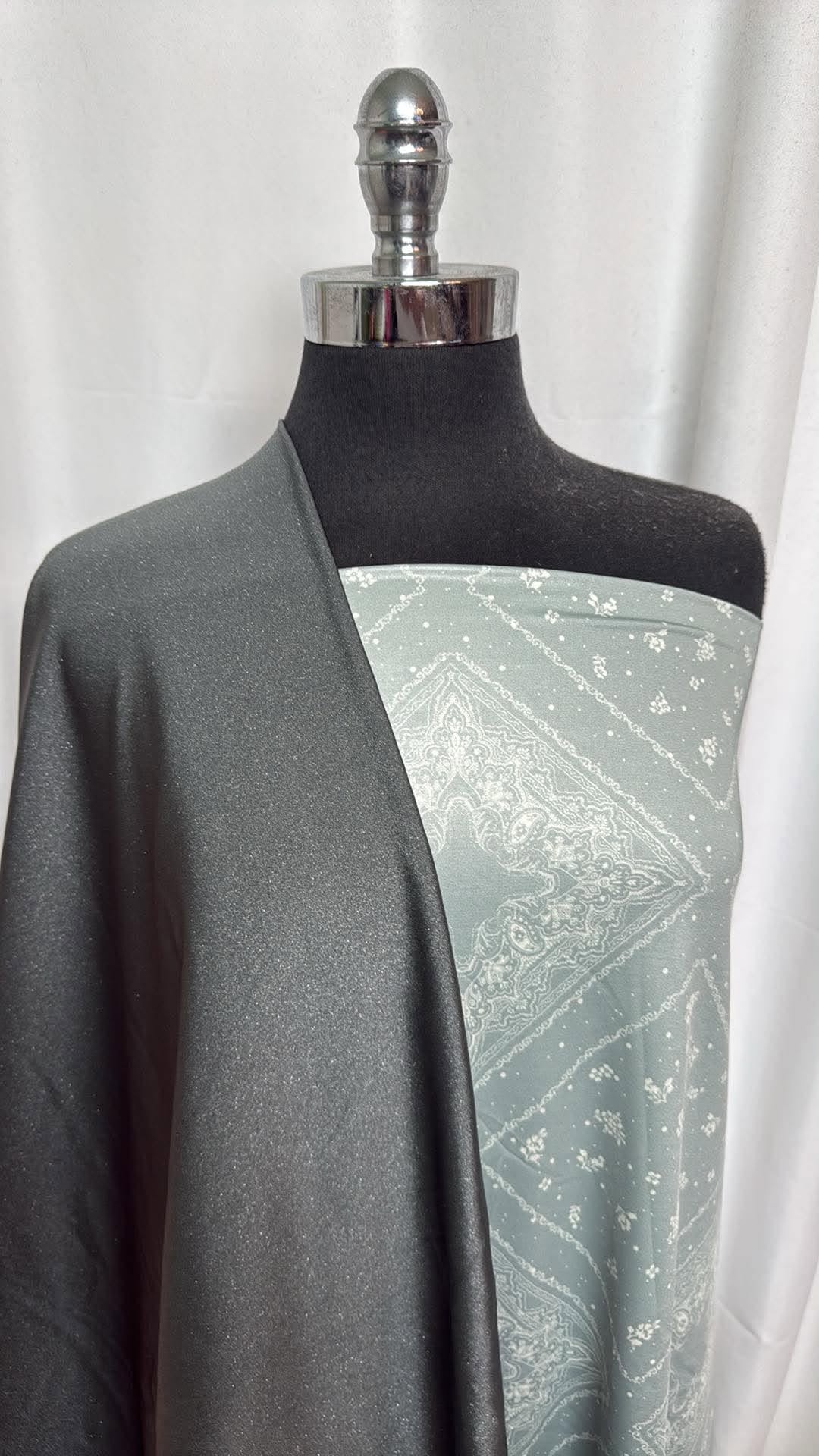 SHIMMER/BANDANA BUNDLE : 1.5YD Bandana N/S Swim & 2YD Green/Grey Shimmer Yoga PF : A30560