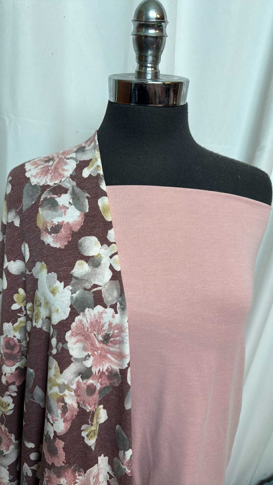 PINK/BURGUNDY FLORAL BUNDLE : 2YD Burgundy Floral PRS FT & 2YD Pink PRS FT : A28320