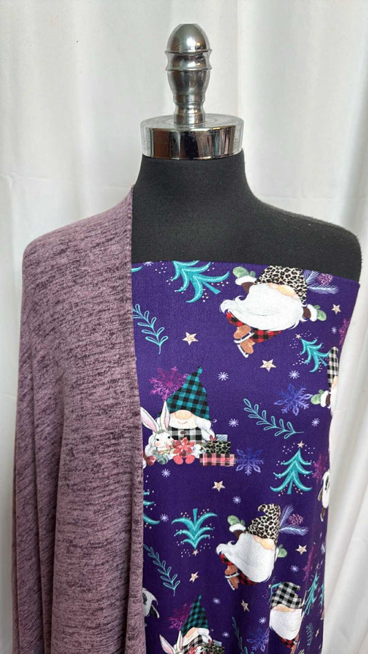 PURPLE GNOMES BUNDLE : 2YD Purple Gnomes Oakley SK & 2YD Brushed Hacci SK : A27935