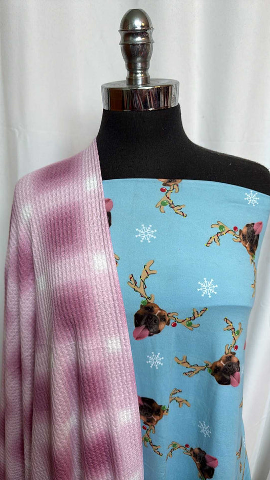 REINDEER DOG/WAFFLE BUNDLE : 1YD Reindeer Dog DBP & 2YD Waffle : A28483