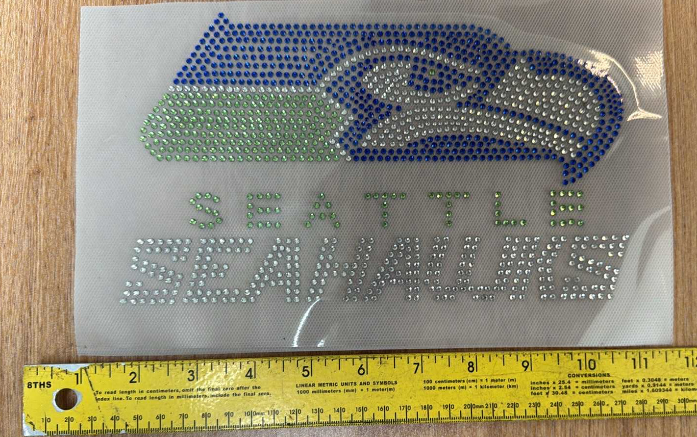 Seahawks Bling - IRON-ON Transfer - Sold Individually