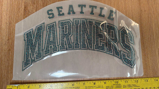 Mariners Bling - IRON-ON Transfer - Sold Individually