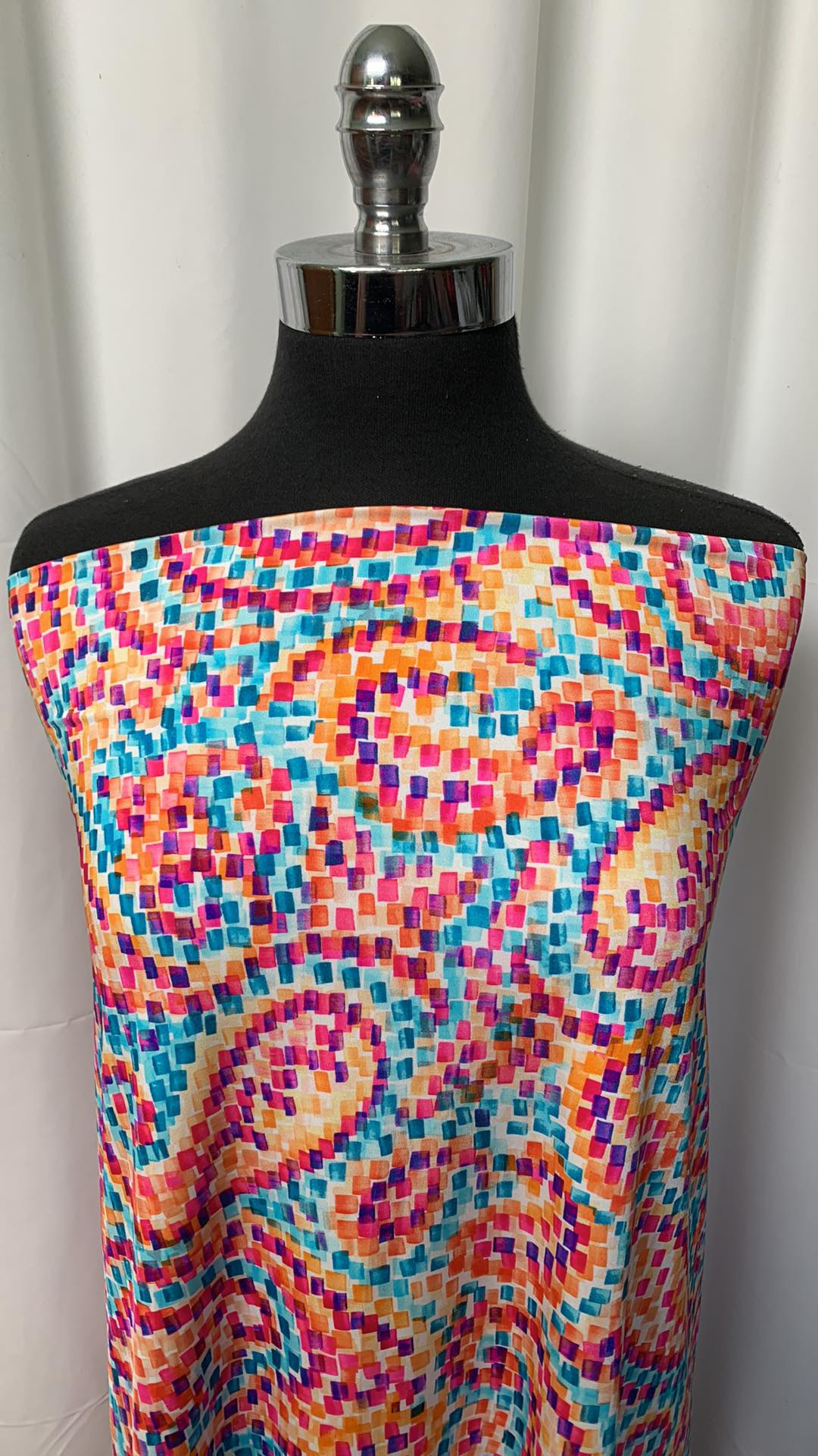 Paisley Mosaic - Designer Swim/Nylon Spandex - 2 Yard Cut