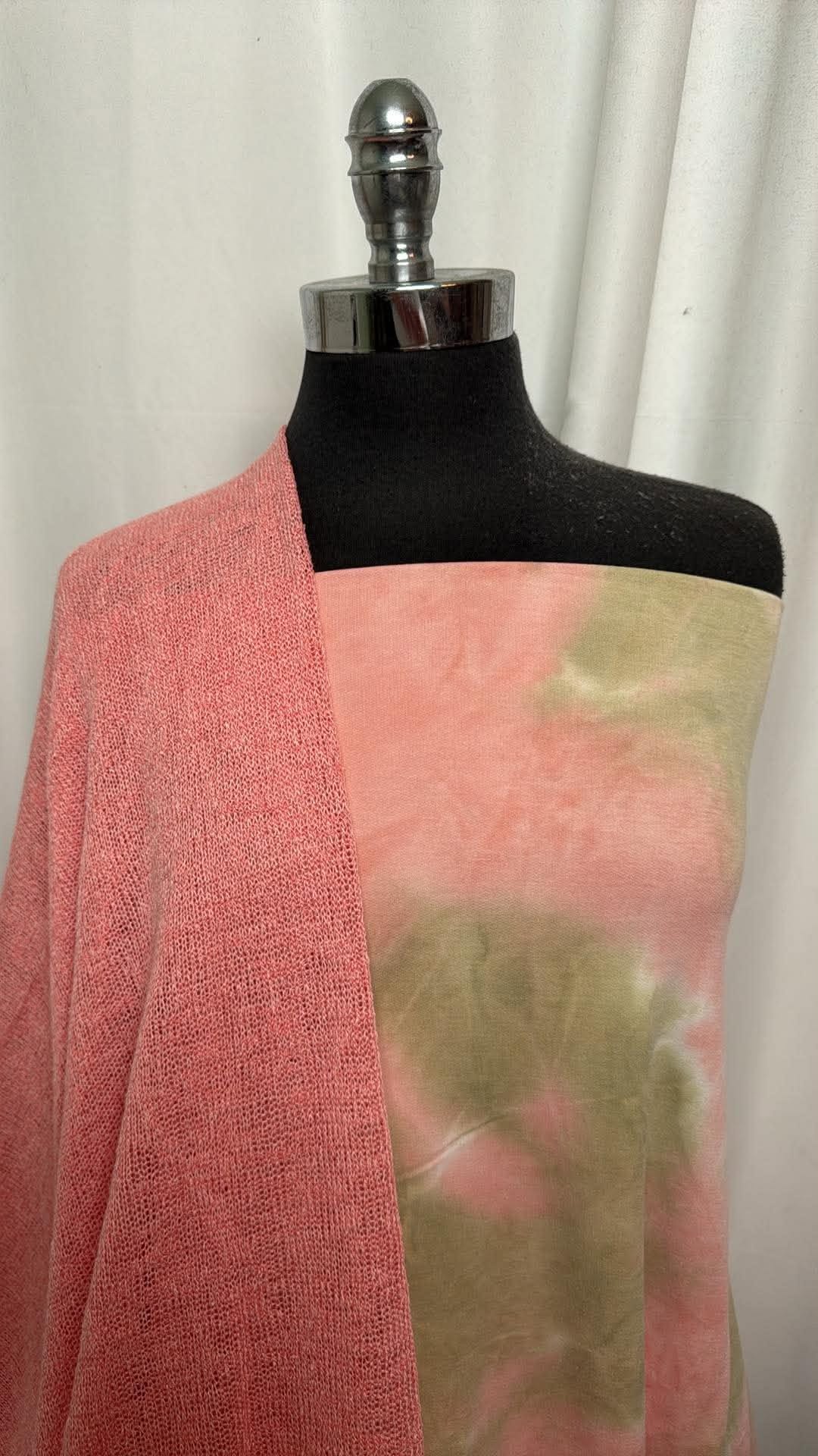 CORAL/TIE DYE BUNDLE : 2YD Coral Loose SK & 2YD Tie Dye PRS FT : A31052