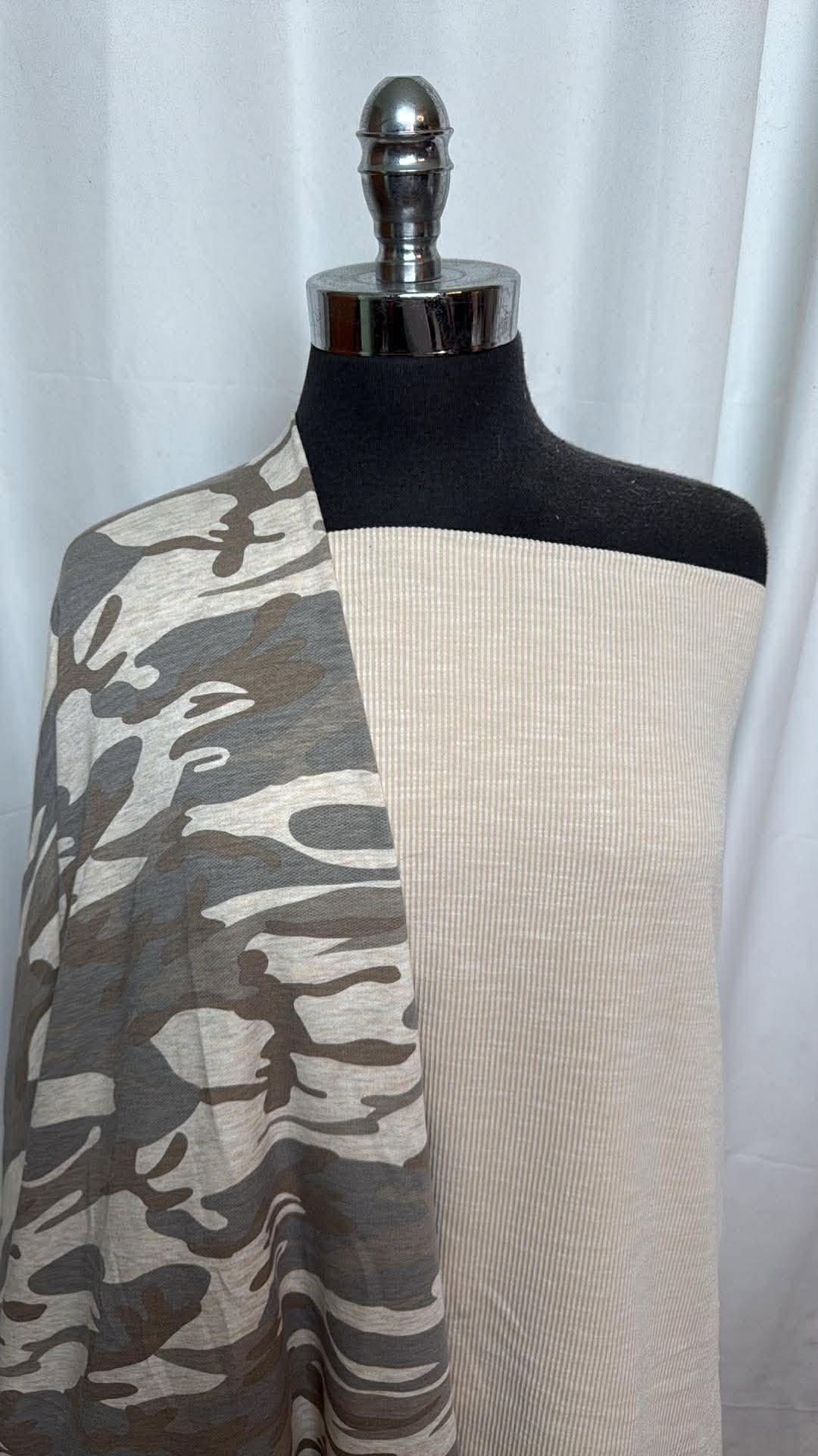 SANDWASH/CAMO BUNDLE : 1.5YD Sandwash Rib & 2YD Camo PRS FT : A30129