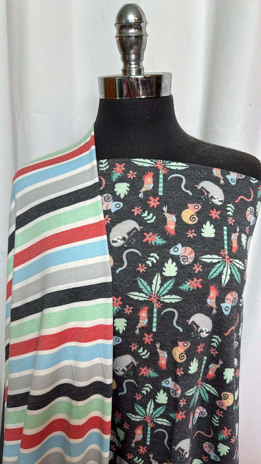 JUNGLE/STRIPE BUNDLE : 2YD Stripe PRS FT & 2YD Jungle PRS FT : A29473