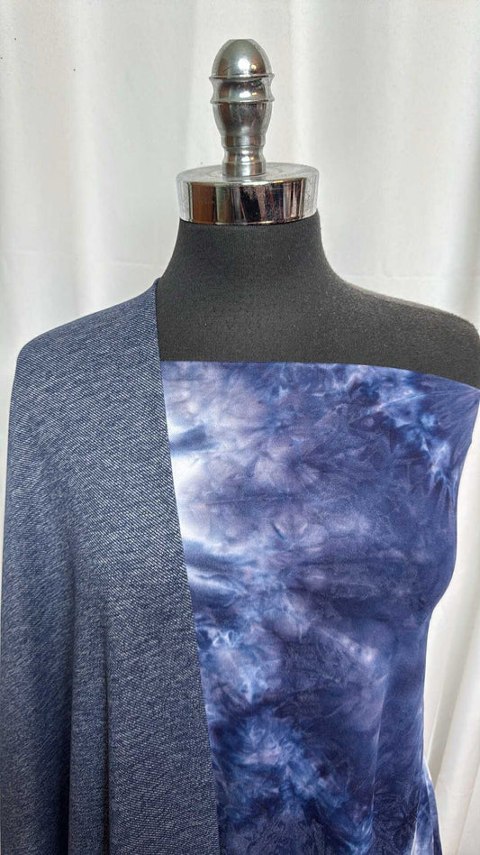 TIE DYE/DENIM BUNDLE : 1.5YD Tie Dye DBP & 2YD "Denim" P/S : A28207