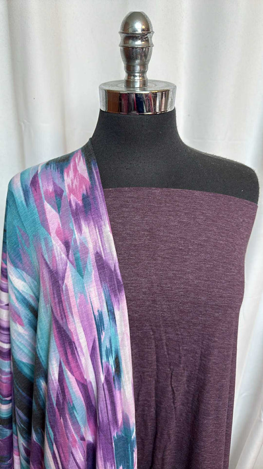 PURPLE/GEO BUNDLE : 2YD Purple C/P Jersey & 2YD Geo PRS FT : A28515