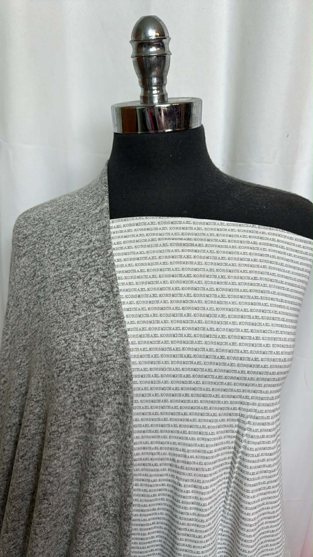 GREY HEATHERED/MK BUNDLE : 2YD MK C/S & 2YD Heathered Grey Brushed Hacci SK : A29474