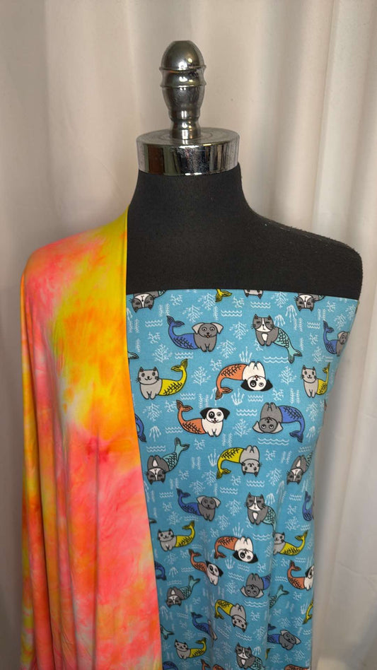 TIE DYE/MERPETS BUNDLE : 2YD MerPets DBP & 2YD Tie Dye DBP : A26759