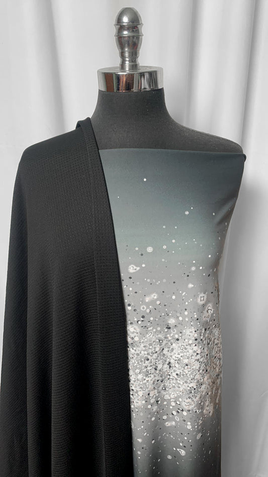 BLACK DIAMOND/MESH BUNDLE : 2YD Black PF Mesh & 2YD Black Diamond PF : A2423