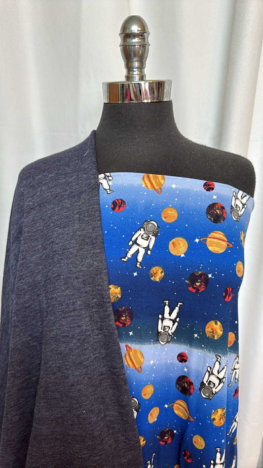 ASTRONAUT/SWEATSHIRT BUNDLE : 2YD Astronaut DBP & 1YD Sweatshirt Fleece (72" Wide) : A28872