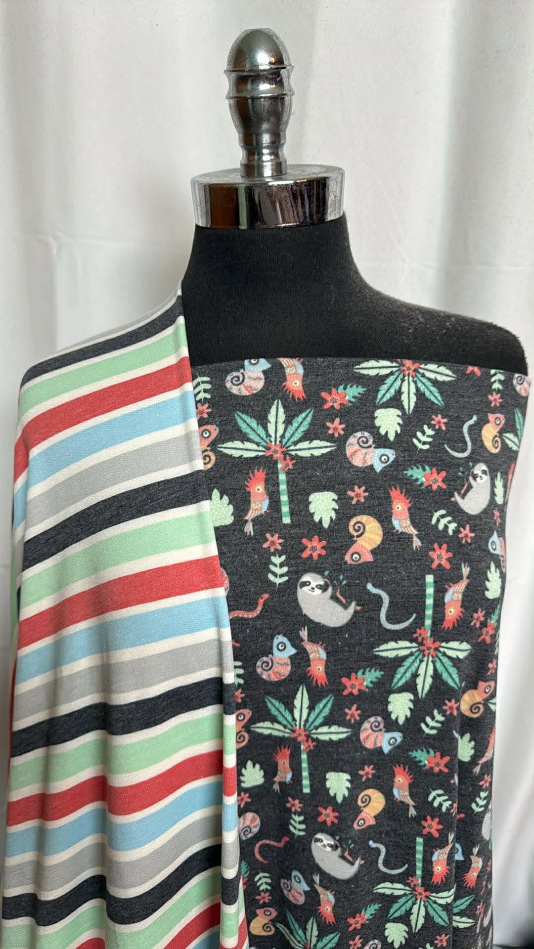 JUNGLE/STRIPE BUNDLE : 2YD Stripe PRS FT & 2YD Jungle PRS FT : A30042