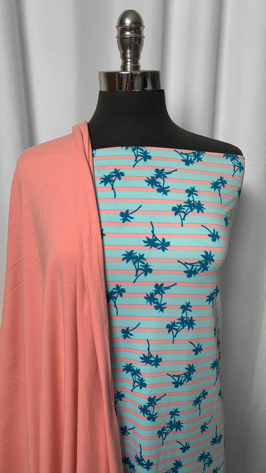 BLUSH/STRIPED TREES BUNDLE : 2YD Stripe/Tree N/S & 2YD Blush C/S : A2391