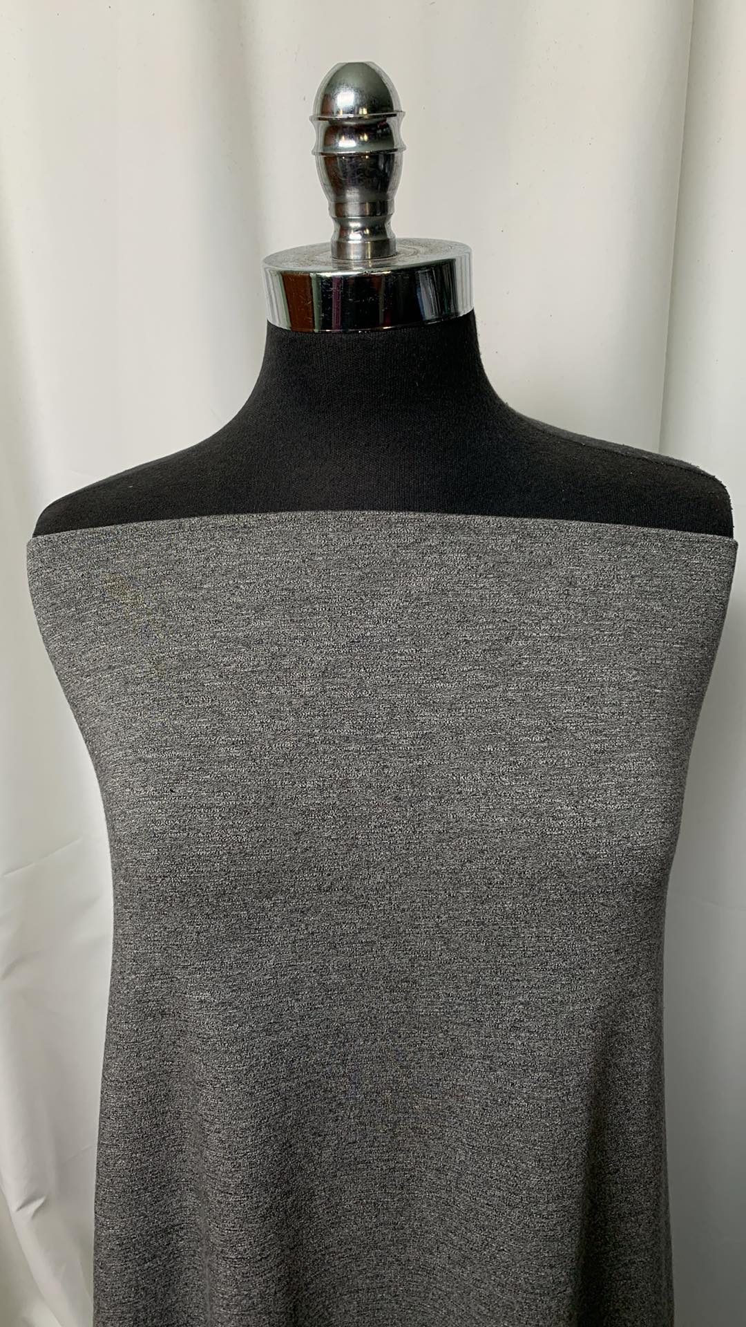 Heather Grey - Cotton/Spandex French Terry - By the Yard