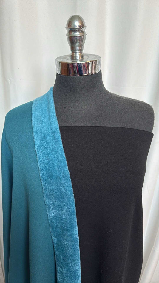 BLACK/TEAL SUPERPLUSH BUNDLE : 1YD Black SuperPlush & 1+YD Teal SuperPlush : A28520