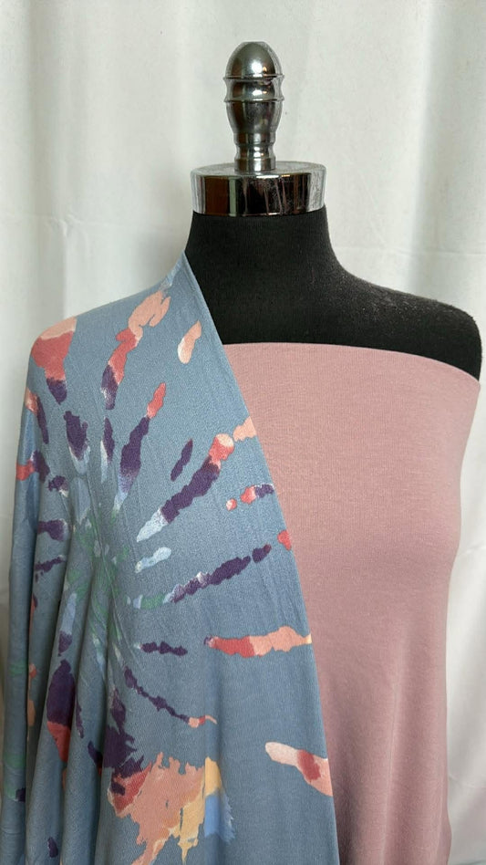 BLUSH/TIE DYE BUNDLE : 1+YD Tie Dye Oakley SK & 1.5YD Blush PRS FT : A29996